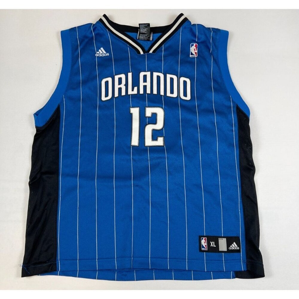 Adidas Orlando Magic Dwight Howard #12 Youth XL Jersey Blue Pinstripe NBA